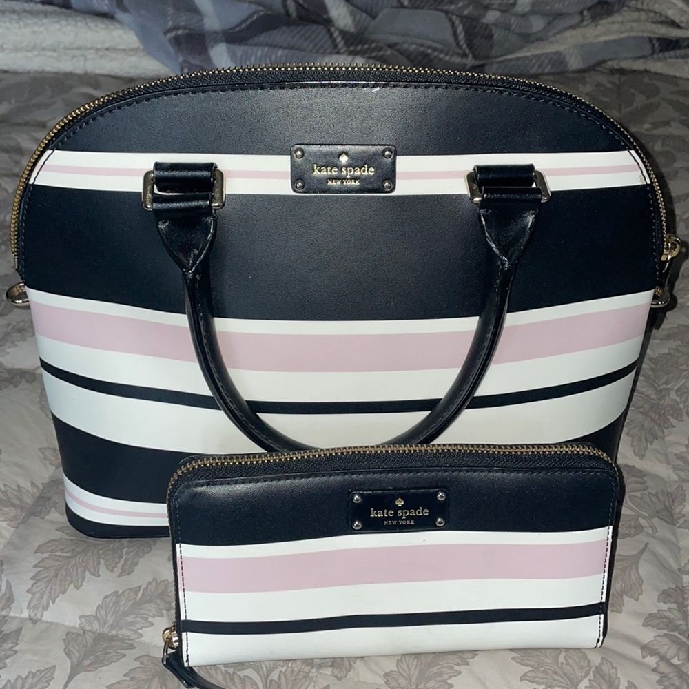Kate spade satchel and wallet
